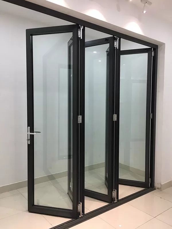 Cửa lùa xếp trượt nhôm wisdom